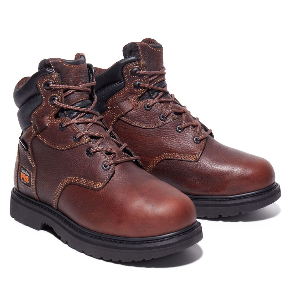 Botas de Trabajo Timberland Hombre Pro® Flexshield Met Guard 6\" Steel Toe Burdeos - Chile PMS-673402